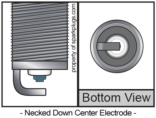 Necked Down Center Electrode