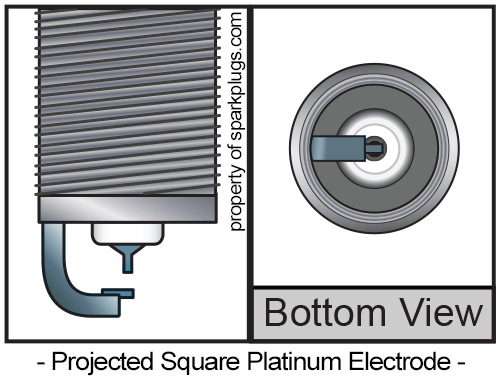 Projected Square Platinum Electrode