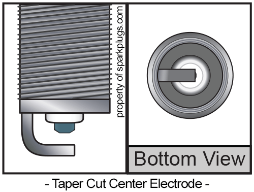 Taper Cut Center Electrode