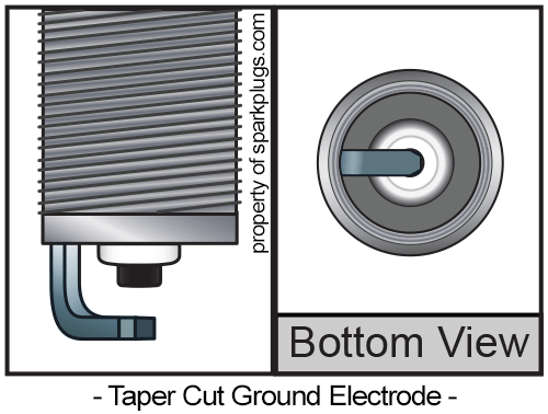Taper Cut Ground Electrode