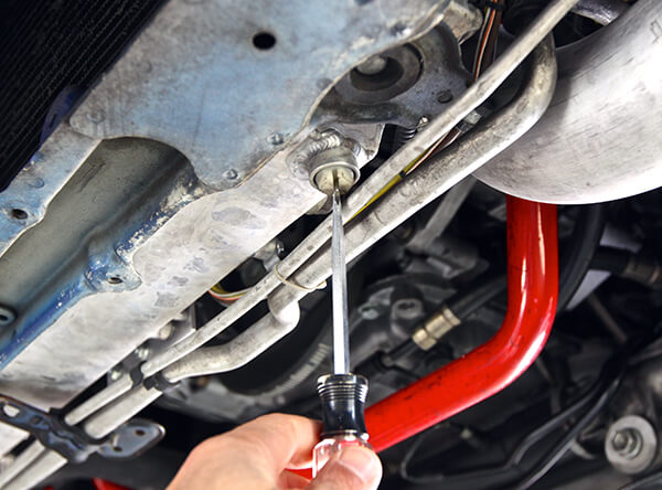 Removing Radiator Drain Plug